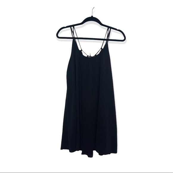 VERY J Black Flowy Mini Dress M - Picture 4 of 8